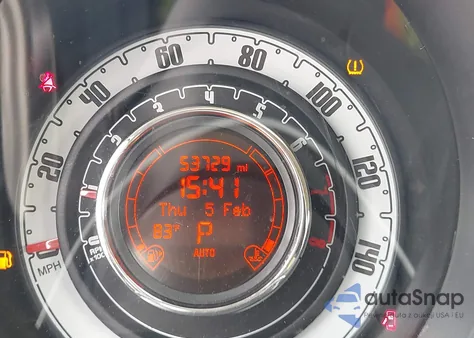 2012 Fiat 500C Lounge z USA, uszkodzony, nr VIN 3C3CFFER7CT119570